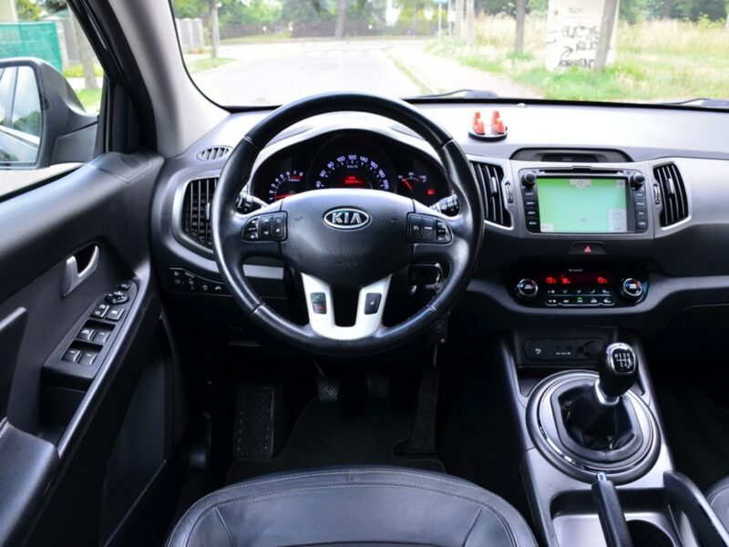 Kia Sportage Czarna Opłacona 1.6GDI 135KM Serwis Skóra Navi Alu Gwarancja III (2010-2015)