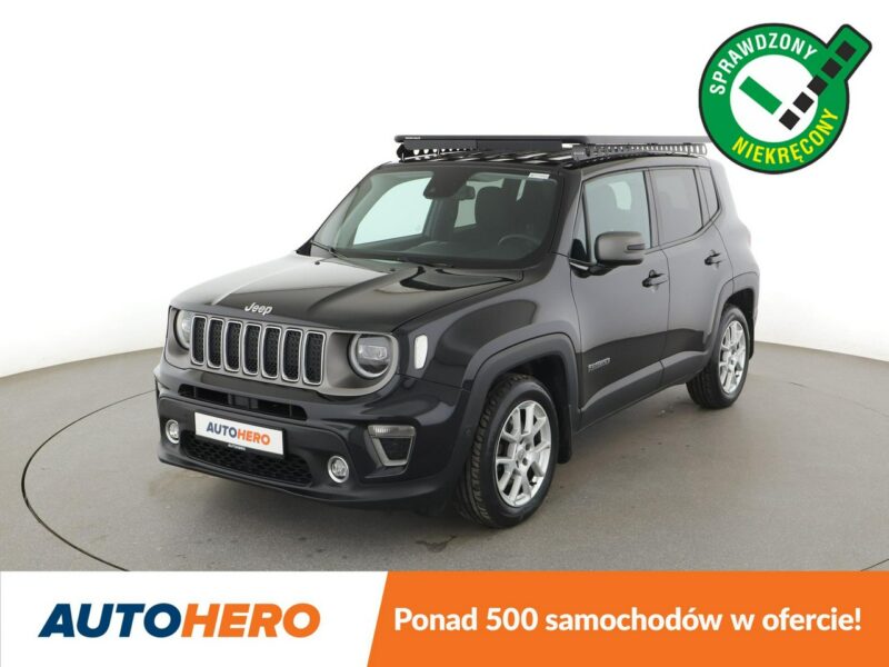 Jeep Renegade 1.3TGDi Limited Klimatyzacja Nawigacja ACC Grzane Fotele Parkpilot LED 2019