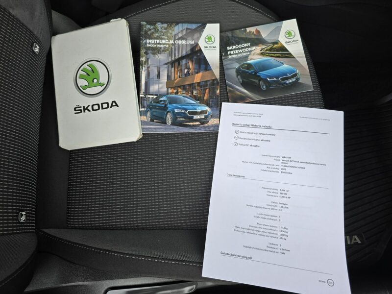 Škoda Octavia AMBITION 1.5 TSI 150KM Salon Polska Serwis ASO Skoda GWARANCJA FV 23% IV (2020-)