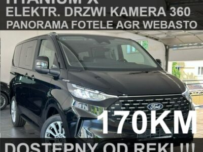 Ford Tourneo Custom L2 Titanium X 170KM Kamera 360 Elektr. Drzwi AGR Od ręki ! - 3429zł