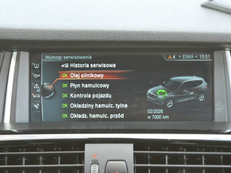 BMW X3 2.0D 100% bezwypadkowy Serwis Bi-Xenon LED Navi 182tys.km. Euro-6b F25 (2010-)