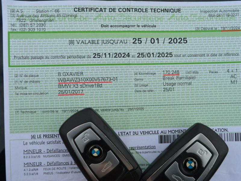 BMW X3 2.0D 100% bezwypadkowy Serwis Bi-Xenon LED Navi 182tys.km. Euro-6b F25 (2010-)