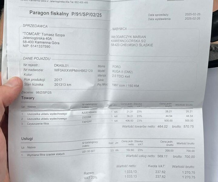 Ford Kuga 4x4 - 2.0D - 150 KM * Nowy Rozrząd * Serwisowany-Gwarancja*AUTOMI-X PL II (2012-)