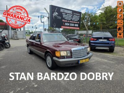 Mercedes W126 300 SDL 3.0 Turbo Diesel 147 KM, Long, El. Fotele, Klimatyzacja, ALU