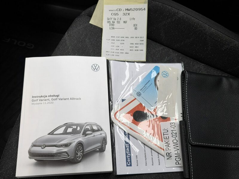 Volkswagen Golf 2021 Tylko Salon Polska Bezwypadkowe 1Właściciel GWARANCJA VIII (2020-)