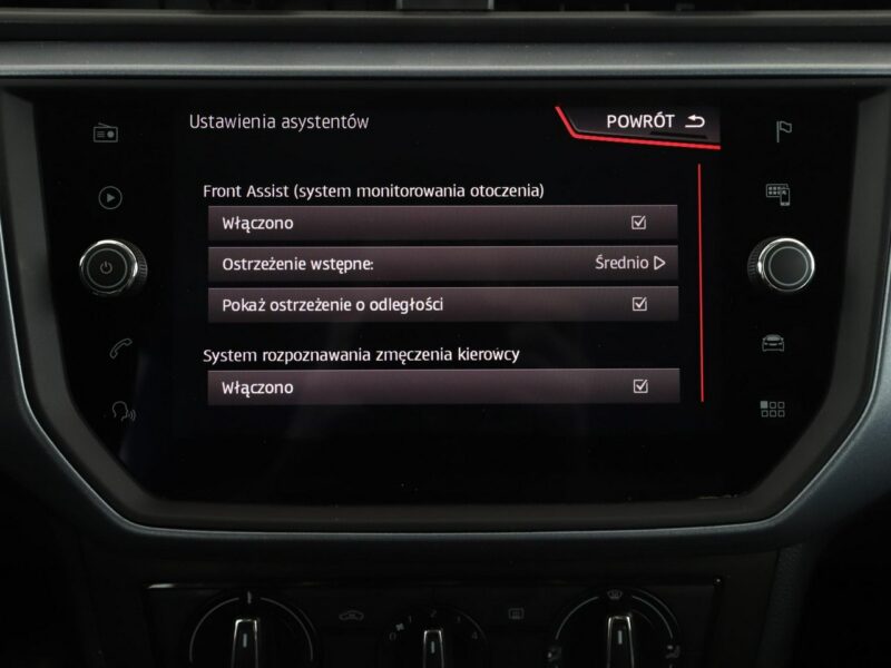 Seat Arona navigacja klimatyzacja czujniki parkowania multifunkcja