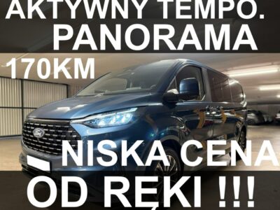 Ford Tourneo Custom L2 Titanium 170KM Panorama Aktywny Tempomat Od ręki ! - 2971zł