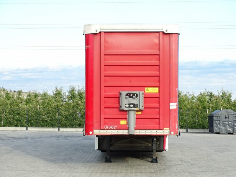 firana Fruehauf Firanka Zsuwany Dach Naczepa FRUEHAUF Sprowadzona Osie SAF, MEGA, Możliwość zmiany kół