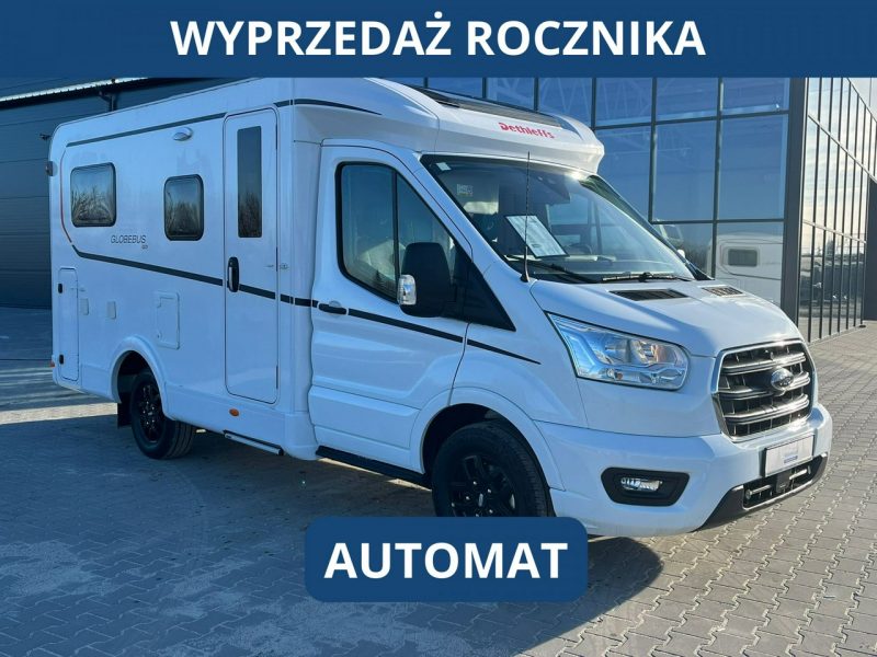 samochody kempingowe Dethleffs Globebus GO T15 Kompaktowa półintegra Dethleffs w wersji zimowej! Korzyść 30.000 PLN!