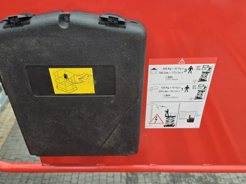 podnośnik nożycowy Manitou 120 XEL Podnośnik nożycowy elektryczny Manitou 120XEL / jak NOWY , 4h pracy
