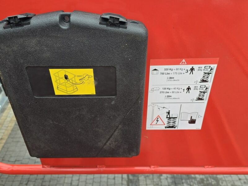 podnośnik nożycowy Manitou 120 XEL Podnośnik nożycowy elektryczny Manitou 120XEL / jak NOWY , 4h pracy
