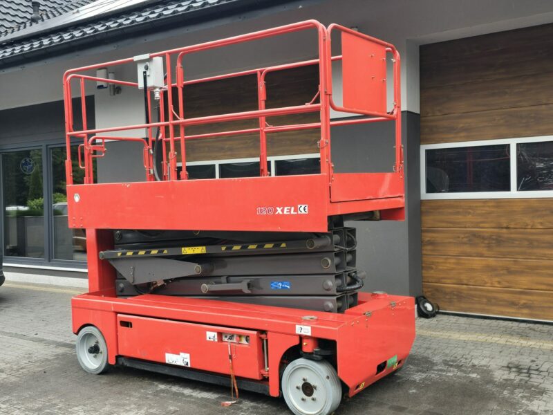 podnośnik nożycowy Manitou 120 XEL Podnośnik nożycowy elektryczny Manitou 120XEL / jak NOWY , 4h pracy