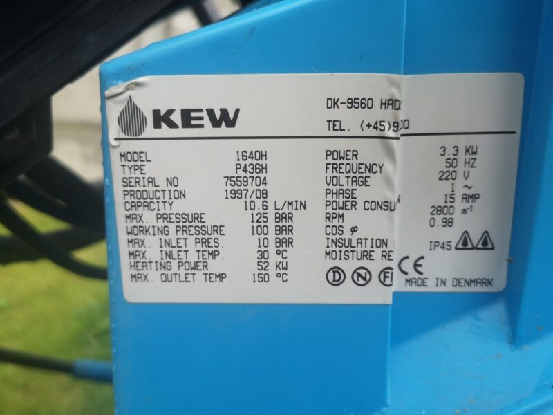 Myjka ciśnieniowa na ciepłą wodę KEW 1640HA 230V (Karcher Nilfisk)
