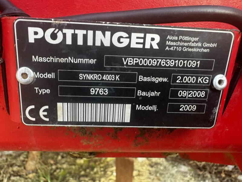Agregat bezworkowy 4 metry POTTINGER SYNCRO 4003 4 metry