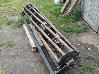 Wał rurowy 2.7 m z ramą, wał rurowy 2.5 m z ramą