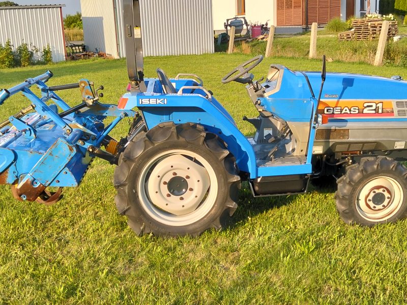 Traktorek 4x4 iseki 21 km wspomaganie rewers Kubota tur glebogryzarka yanmar