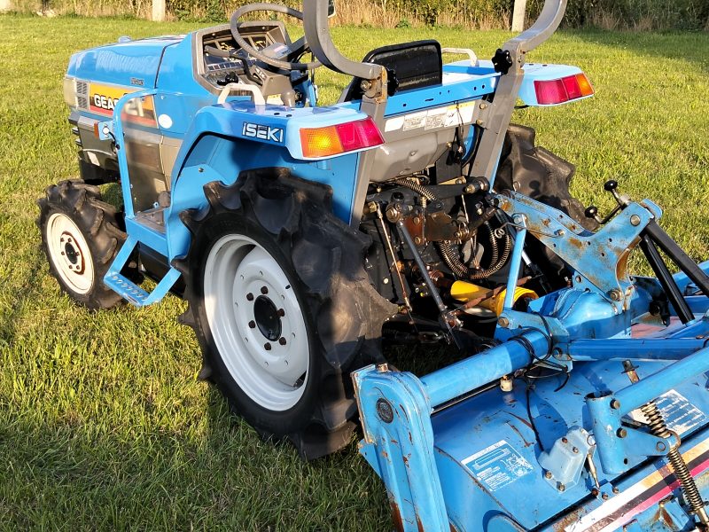 Traktorek 4x4 iseki 21 km wspomaganie rewers Kubota tur glebogryzarka yanmar