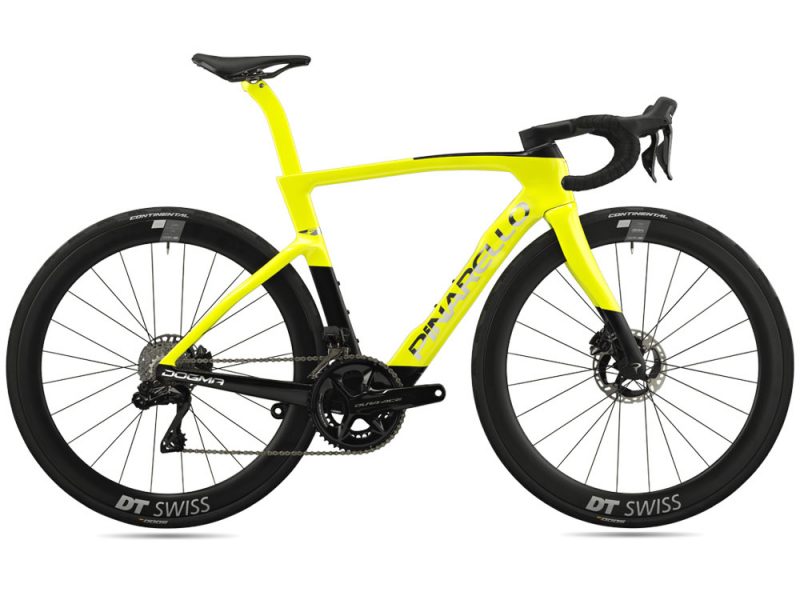 2025 Pinarello Dogma F Dura Ace Di2 - Aurik Yellow Road Bike (KINGCYCLESPORT)