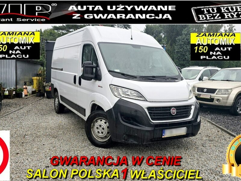 Fiat Ducato -SPRZEDANY- VAT 23% ! L1H2 150KM ,Salon PL-1 wł !Nowy Rozrząd