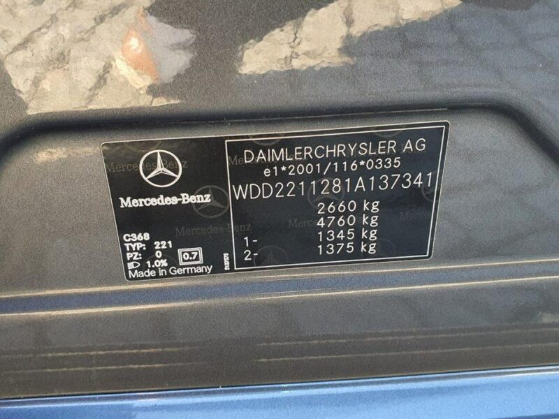 Mercedes S 420 S 420 CDi W221, LONG, Night Vision, Bogate wypos. 2007 r W221 (2005-2013)