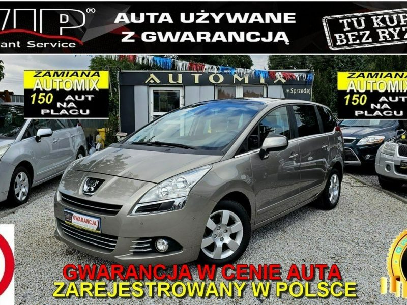 Peugeot 5008 Navi * Panorama / Head Up . 120 KM - 1.6 benz * GWARANCJA/.3SZT I (2009-2017)