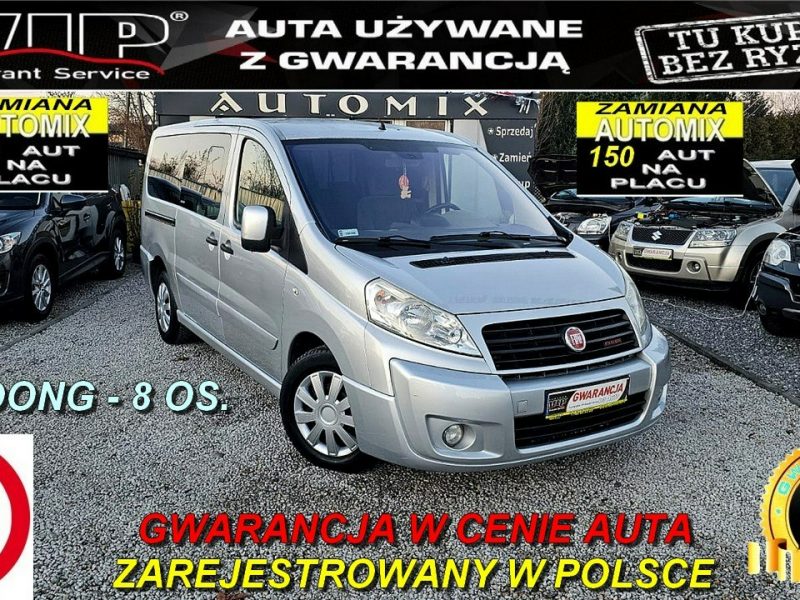 Fiat Scudo -SPRZEDANY- LONG!! 2,0HDI 140KM ,2xdrzwi,Panorama,!8Os GWARANCJA II (2007-)