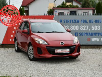Mazda 3 1.6 BENZYNA 105KM 2012r. Klima TEMPOMAT Isofix Alufelgi Poleccam II (2009-2013)