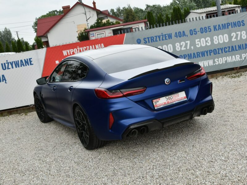 BMW M8 Competition 625KM 2022r. SALON fv23 Laser Carbon Kamera360 Bowers &Wil