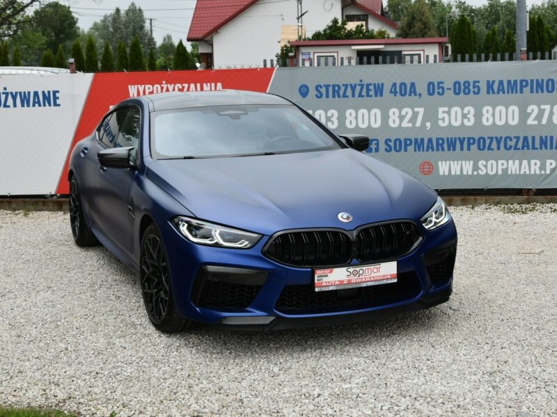BMW M8 Competition 625KM 2022r. SALON fv23 Laser Carbon Kamera360 Bowers &Wil