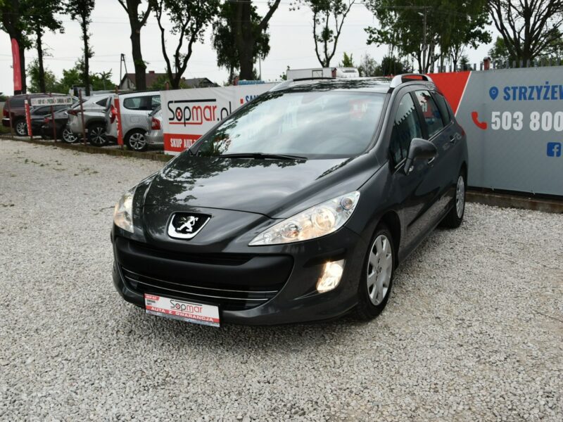 Peugeot 308 SW SW 1.6HDi 90KM 2010r. Klima Czujniki parkowania isofix I (2007-2011)