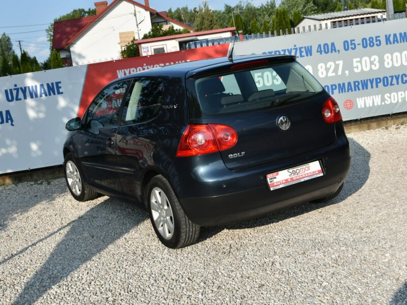 Volkswagen Golf V Tour 1.4MPi 80KM 2007r. climatronic alufelgi czujniki POLECAM V (2003-2008)