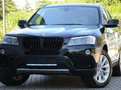 BMW X3 Czarna Zarejestrowana 2.0D 184KM Serwis Lift Bi-xenon Ruda Skóra Navi F25 (2010-)