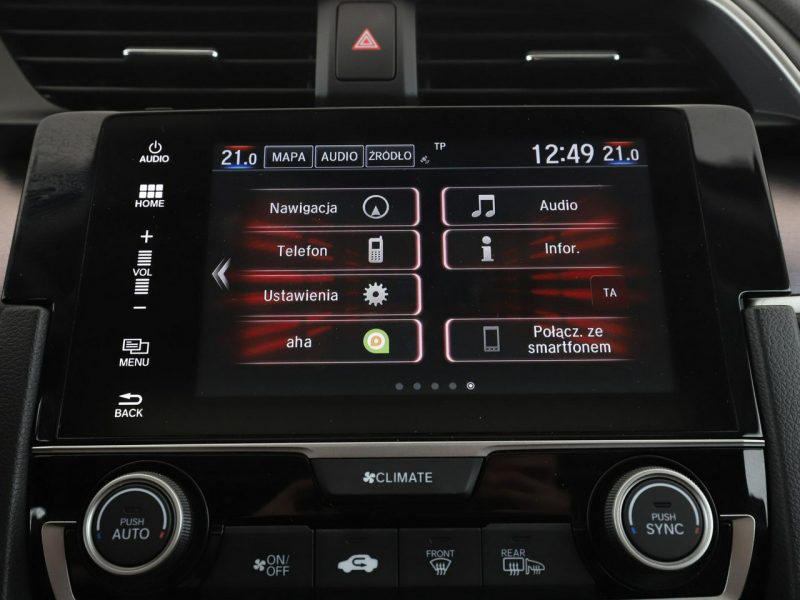 Honda Civic Executive automat skóra navi kamera grane fotele ACC LED X (2017-2021)