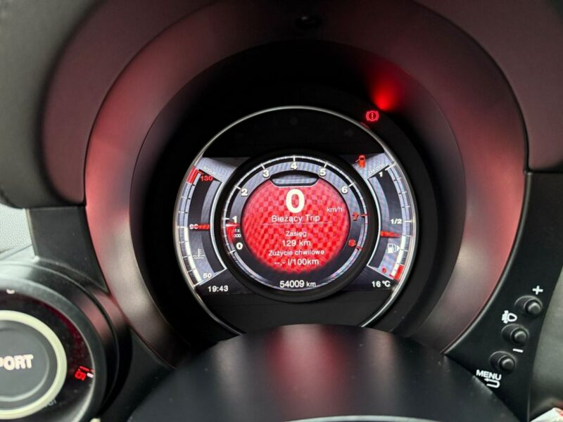 Abarth 595 595 Turismo 165KM Manual Navi Led Koni FSD Aktywny Wydech Idealny Stan
