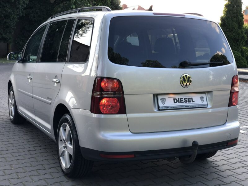 Volkswagen Touran LIFT 2009r UNITED 2.0 TDI 140KM Automat Bi-Xenon Navi Hak DSG Zarejest I (2003-2010)