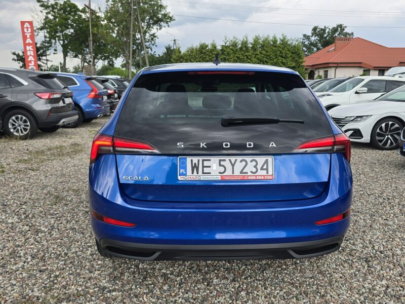 Škoda Scala STYLE Race Blue Salon Polska 2022 Serwis ASO GWARANCJA 3 LATA FV 23%