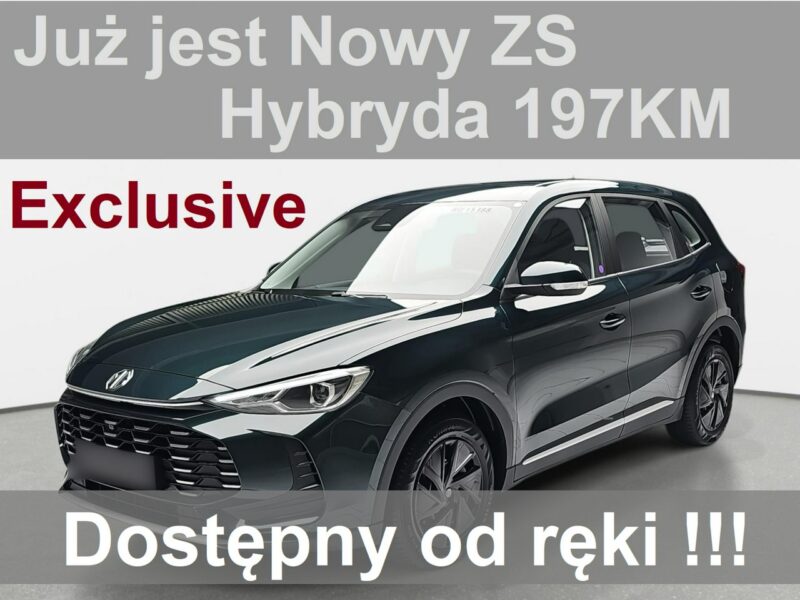 MG ZS Nowy ZS Exclusive Hybryda 197KM Kamera 360 Martwe Pole 1361 zł