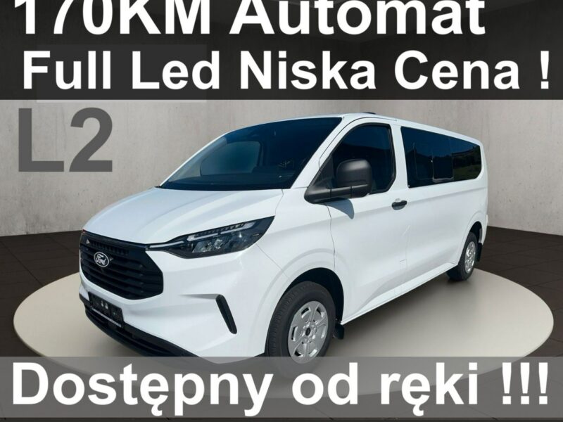 Ford Transit Custom A8 170KM Full Led Drzwi LeweKamera Czujniki Dostępny od ręki !! 2177zł
