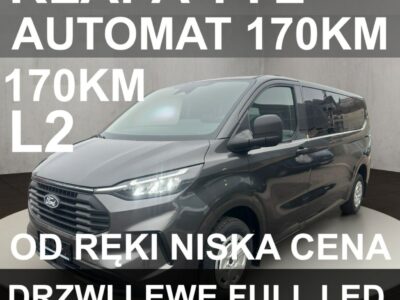 Ford Transit Custom A8 170KM Full Led Drzwi LeweKamera Czujniki Klapa tył d ręki !! 2210zł