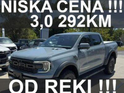 Ford Ranger Raptor Command Grey 3,0 V6 292KM Benzyna Super Niska Cena! 2025 ! Od ręki
