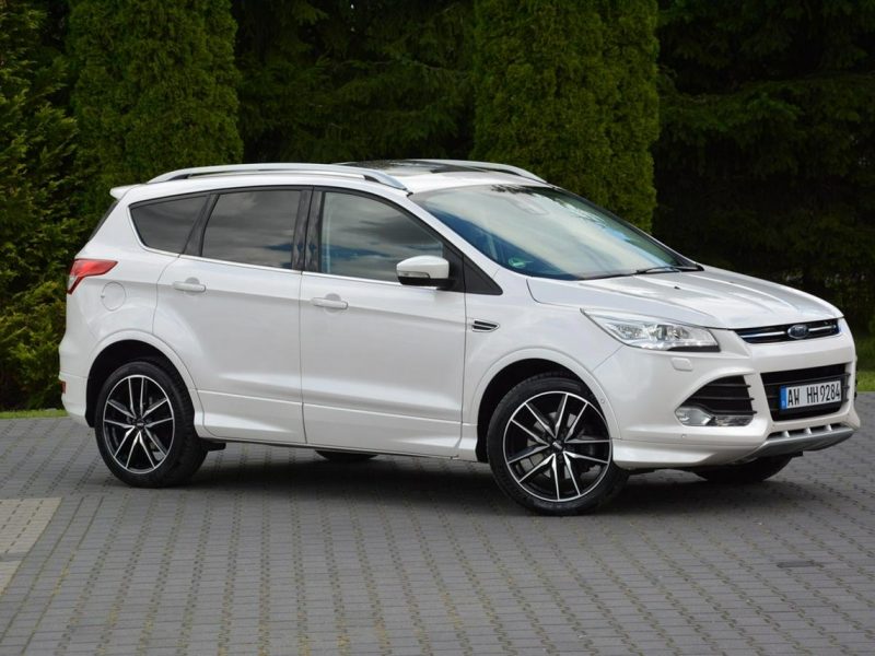 Ford Kuga Individual Biała perła Skóry Panorama Ledy Navi Tablet el.fotele II (2012-)