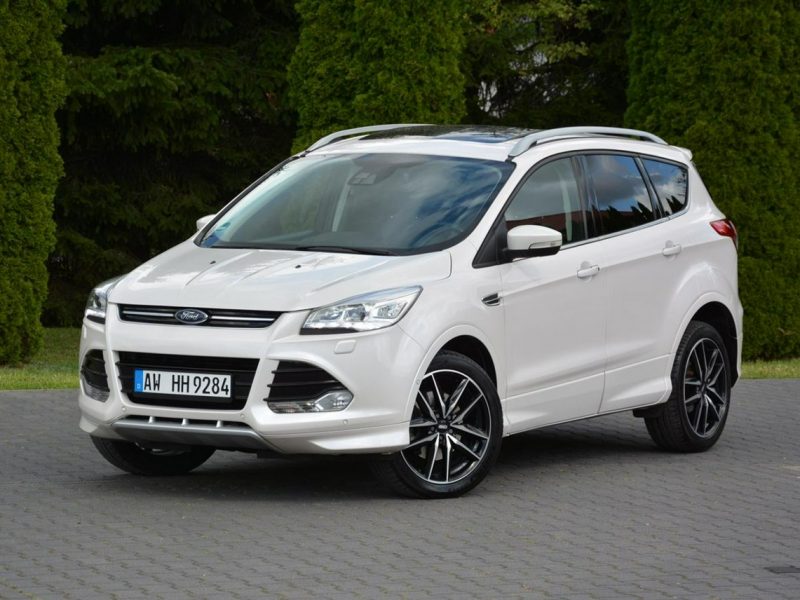 Ford Kuga Individual Biała perła Skóry Panorama Ledy Navi Tablet el.fotele II (2012-)
