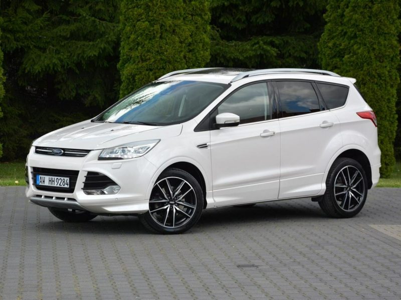 Ford Kuga Individual Biała perła Skóry Panorama Ledy Navi Tablet el.fotele II (2012-)