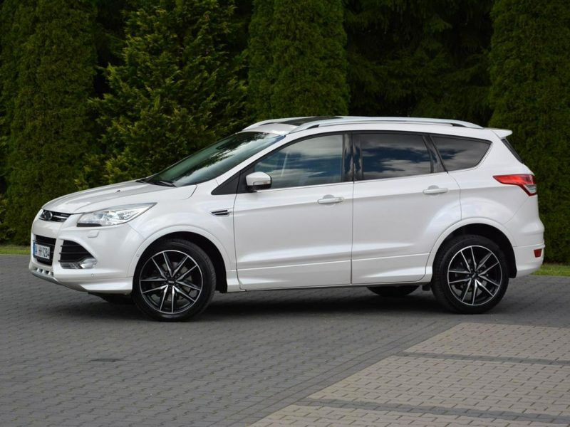 Ford Kuga Individual Biała perła Skóry Panorama Ledy Navi Tablet el.fotele II (2012-)
