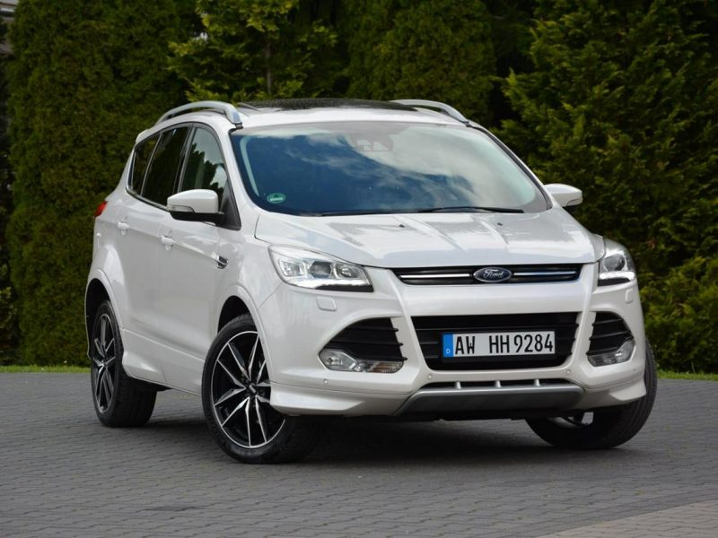 Ford Kuga Individual Biała perła Skóry Panorama Ledy Navi Tablet el.fotele II (2012-)