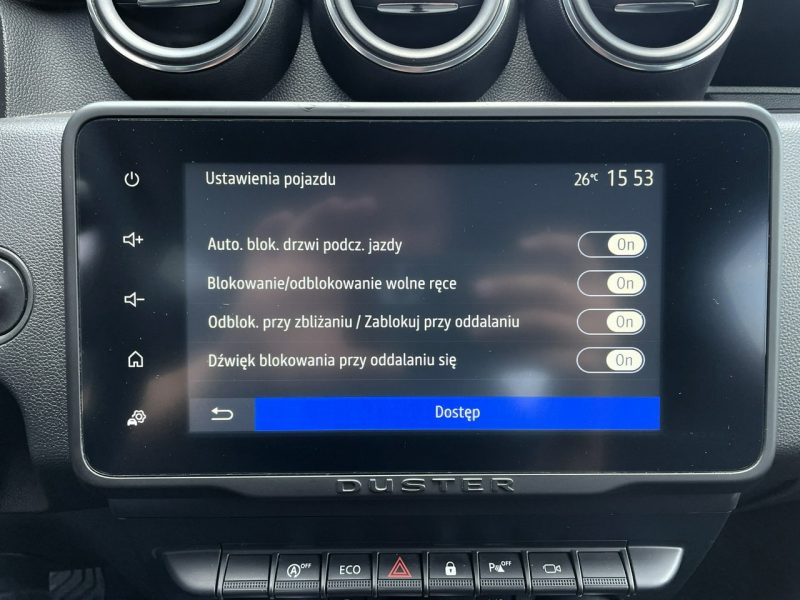 Dacia Duster LED,Klima,Navi,Temp,Martwe Pole,Kamera 360,Keyless GO, Czujniki Park II (2017-2024)