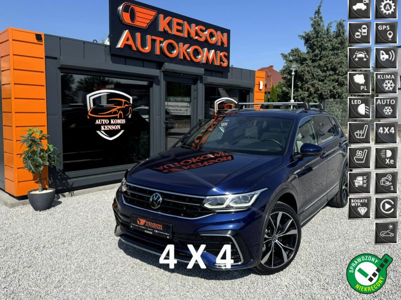 Volkswagen Tiguan R-Line, Kamera 360, Podgrzewane wentylowane fotele, Panorama, Fender II (2016-2024)