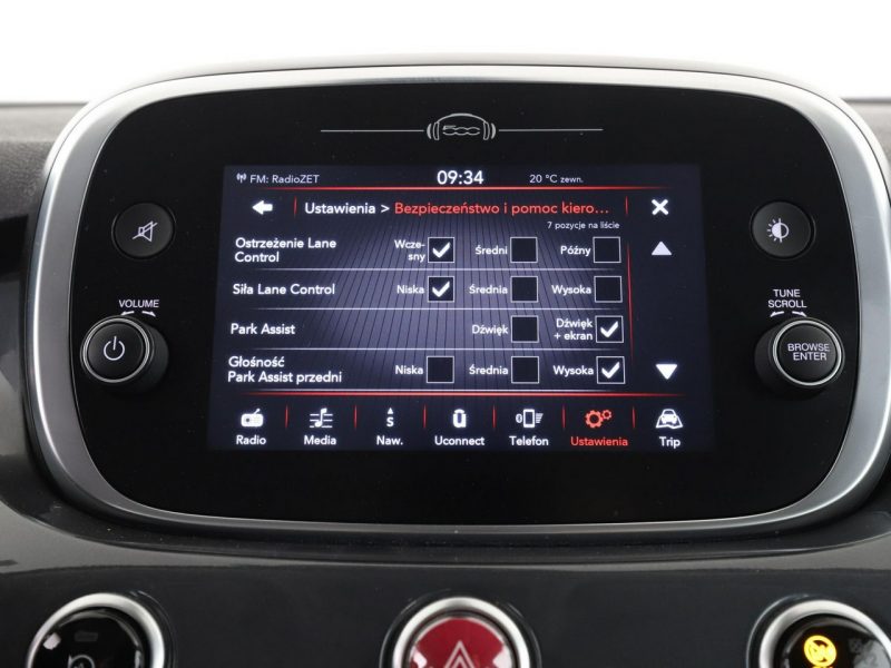 Fiat 500x Navi klima auto półskóra czujniki parkowania