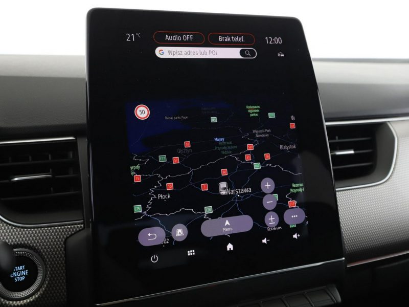 Renault Arkana lift HEV virtual cocpit navi kamery i cujniki parkowania klima auto