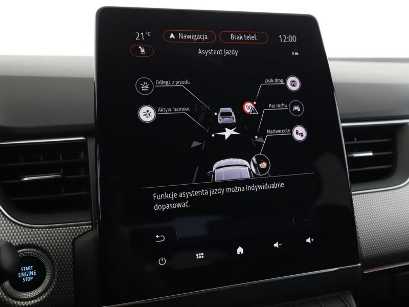 Renault Arkana lift HEV virtual cocpit navi kamery i cujniki parkowania klima auto
